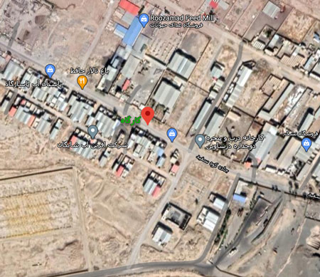 موقعیت کارگاه درب و پنجره سازی گره چینی