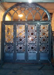 نمونه در آهنی گره چینی شده2